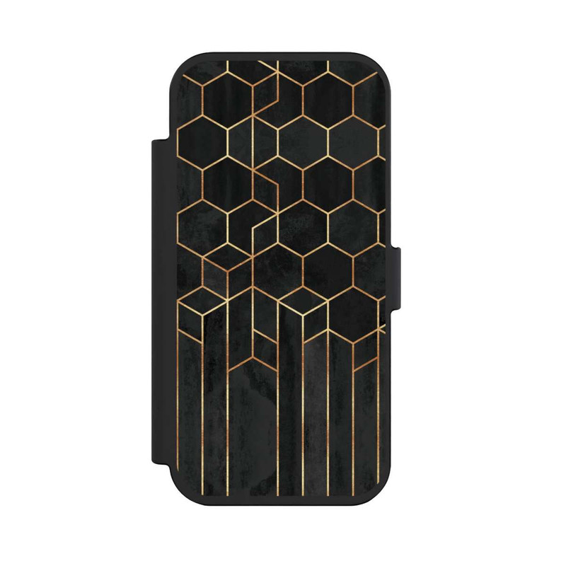 iPhone Air NIVOflip Schwarze Sechsecke