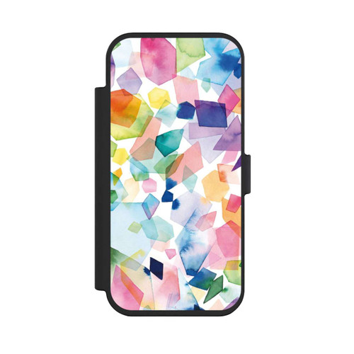Apple iPhone Air NIVOflip Colorful Watercolor Gems Diamonds