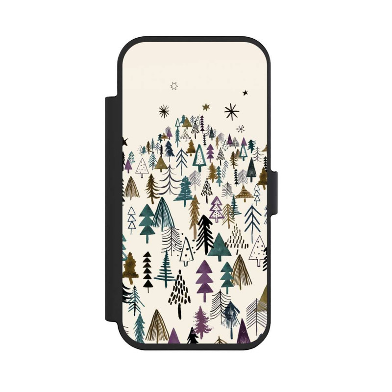 iPhone Air NIVOflip Bergbäume Wald Lila