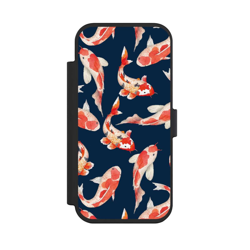 iPhone Air NIVOflip Koi auf blauem Hintergrund