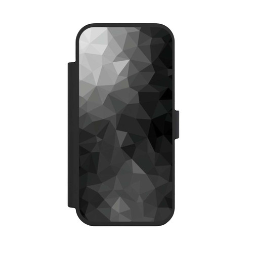 Apple iPhone Air NIVOflip Polygonales Mosaik Schwarz/Weiß