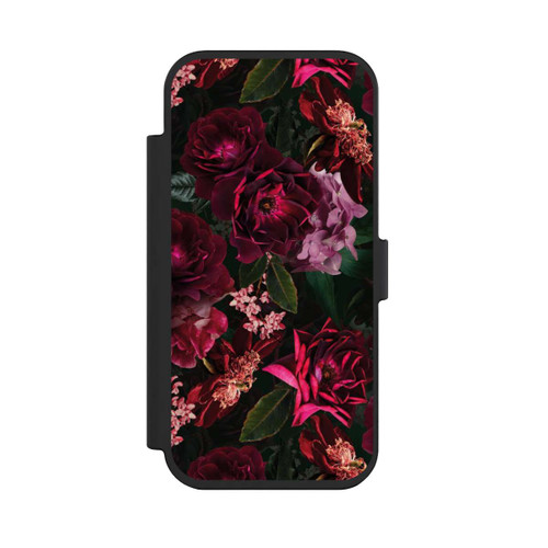 Apple iPhone Air NIVOflip Dunkle romantische Vintage Rosen und Pfingstrosen