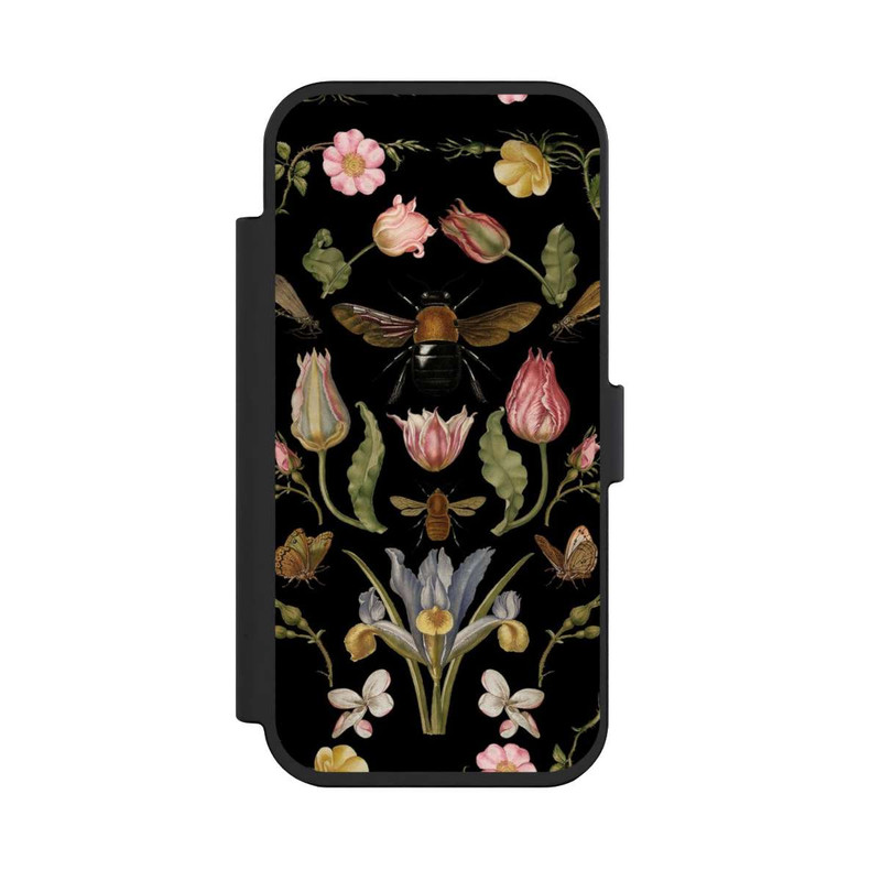 iPhone Air NIVOflip Wildblumen und Biene Schwarz