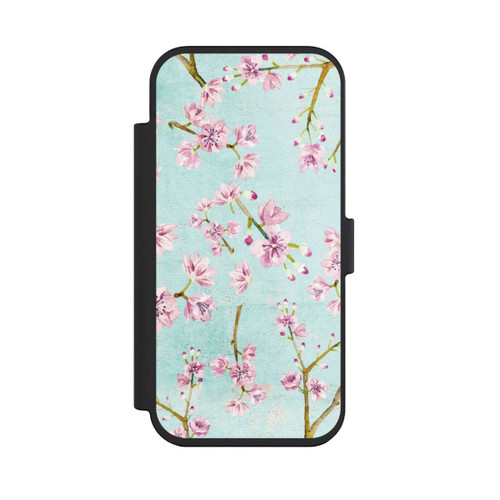 Apple iPhone Air NIVOflip Cherry Blossom Twigs Pattern Light Blue