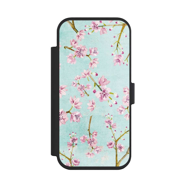 iPhone Air NIVOflip Cherry Blossom Twigs Pattern Light Blue
