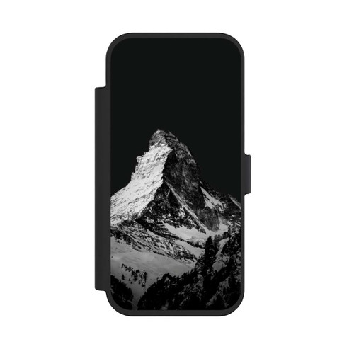 Apple iPhone Air NIVOflip Snow Capped Mountains Grayscale