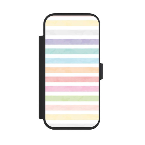 Apple iPhone Air NIVOflip Regenbogenfarbene Streifen