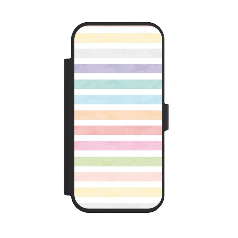 iPhone Air NIVOflip Regenbogenfarbene Streifen