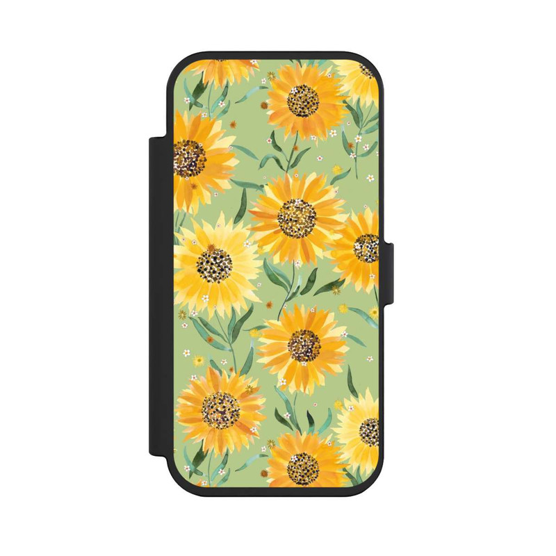 iPhone Air NIVOflip Sonnenblumen grün