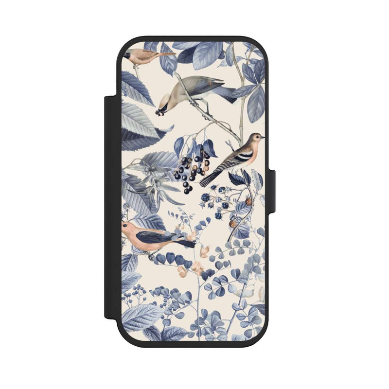 iPhone Air NIVOflip Vögel und Beeren in Beige