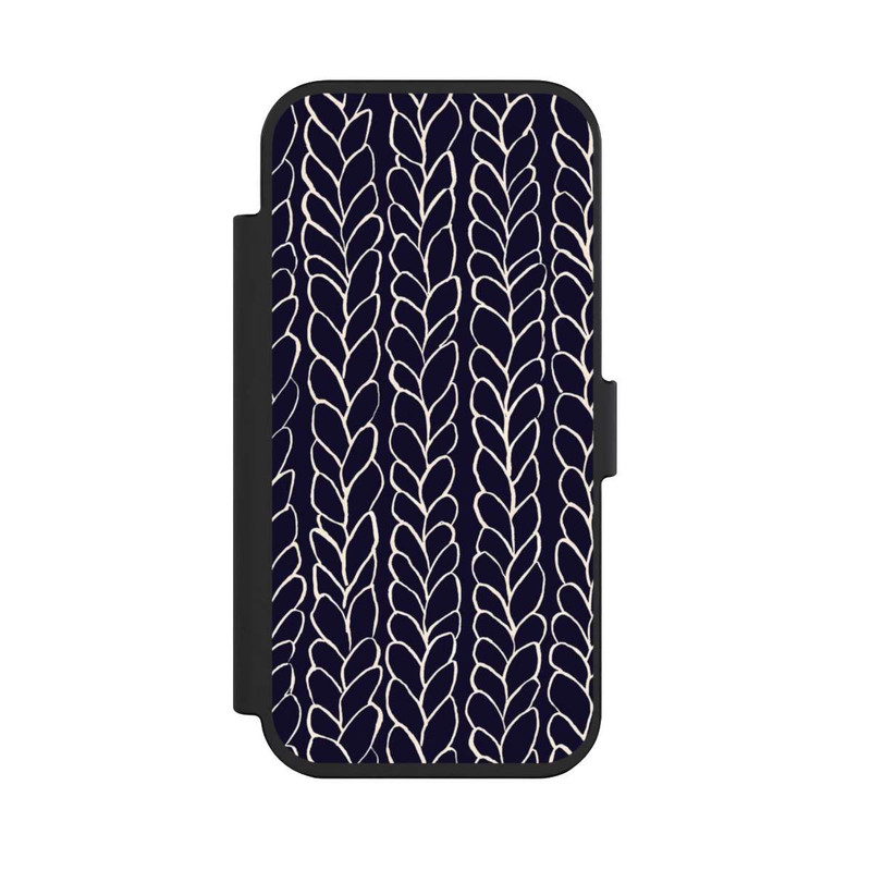 iPhone Air NIVOflip Wool Braids Drawings Navy