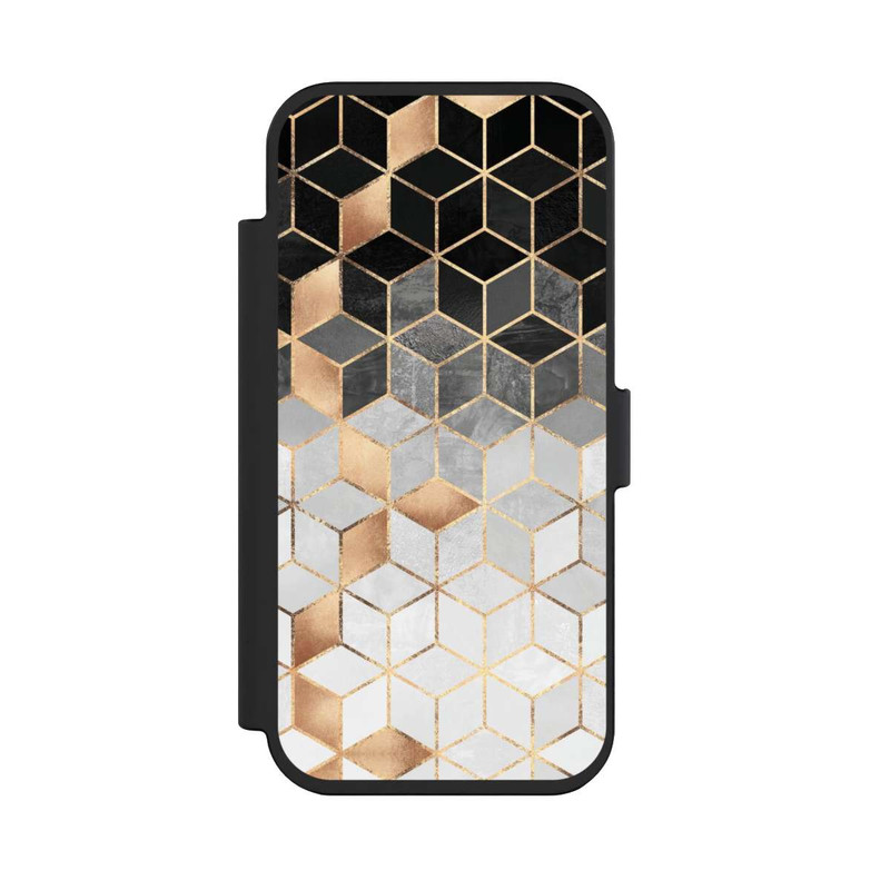 iPhone Air NIVOflip Würfel dunkel und gold