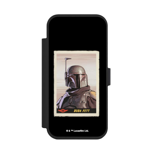 Apple iPhone Air NIVOflip Boba Fett Badges Black Background