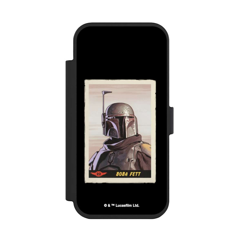 iPhone Air NIVOflip Boba Fett Badges Black Background