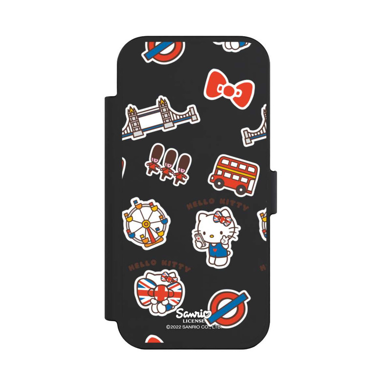 iPhone Air NIVOflip Hello Kitty Londoner Abzeichen Transparent