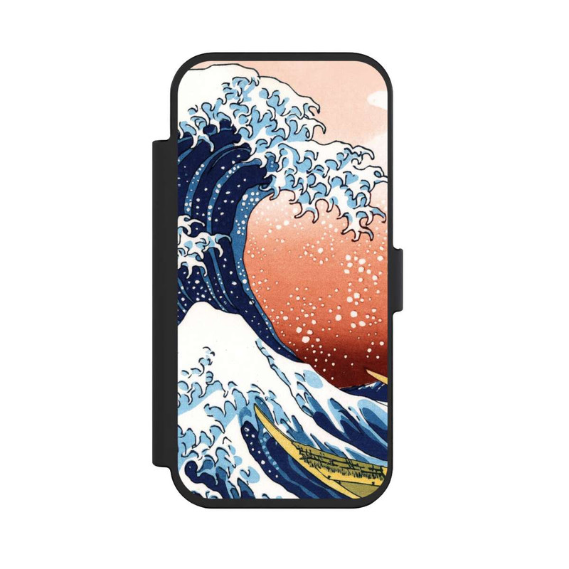iPhone Air NIVOflip La Grande Vague de Kanagawa Rouge