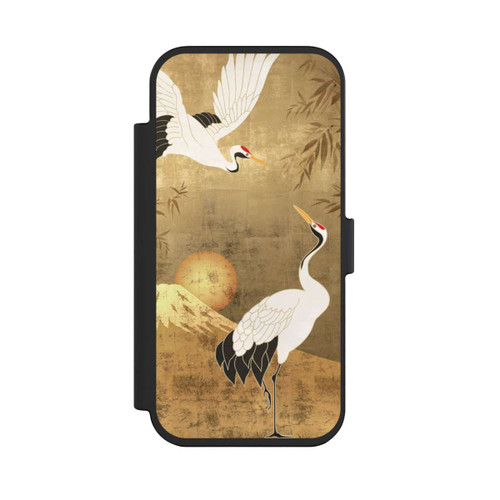 Apple iPhone Air NIVOflip Cranes Gold Japan 1