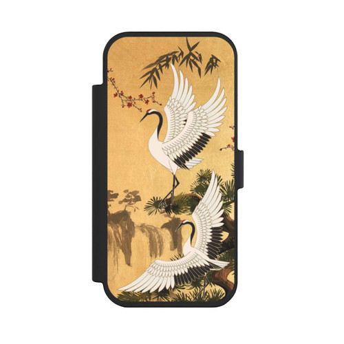 Apple iPhone Air NIVOflip Cranes Gold Japan 2