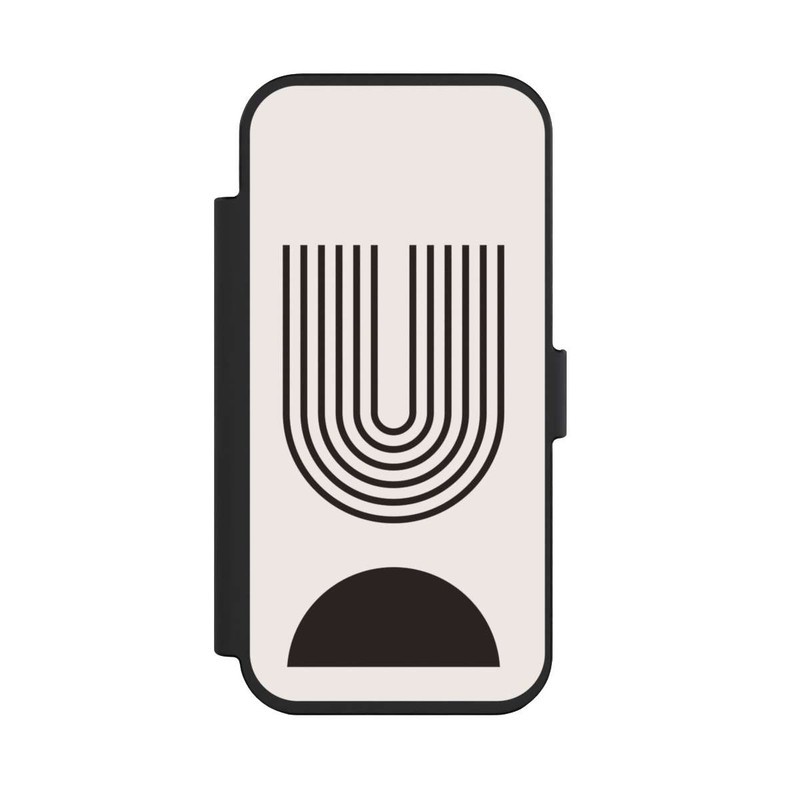 iPhone Air NIVOflip Moderne Kunst Schwarze Linien