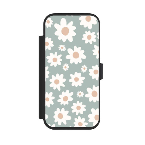 Apple iPhone Air NIVOflip Daisy Flower Seamless Pattern Green