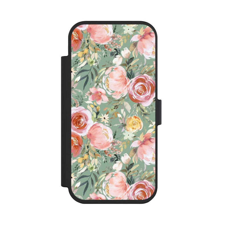 iPhone Air NIVOflip Pastellfarbener Pfingstrosenstrauß