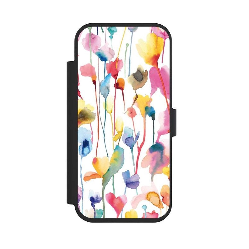 iPhone Air NIVOflip Aquarell Wildblumen bunt