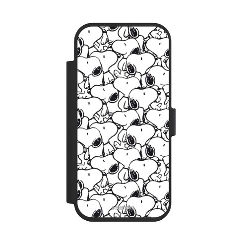 Apple iPhone Air NIVOflip Snoopy Muster Schwarz und Weiß