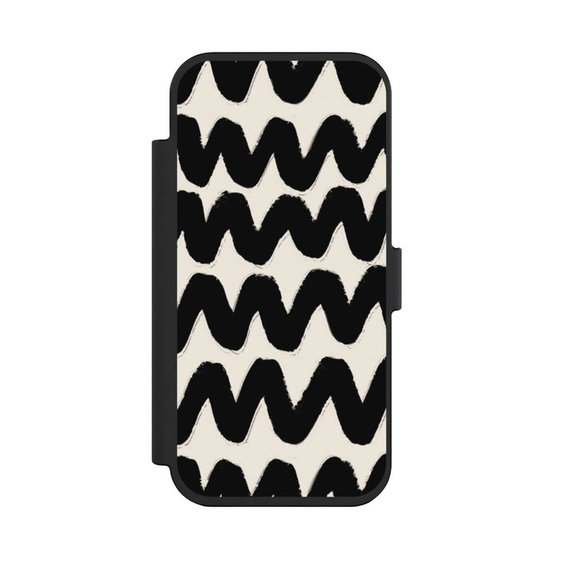 iPhone Air NIVOflip Vagues Noires Pattern