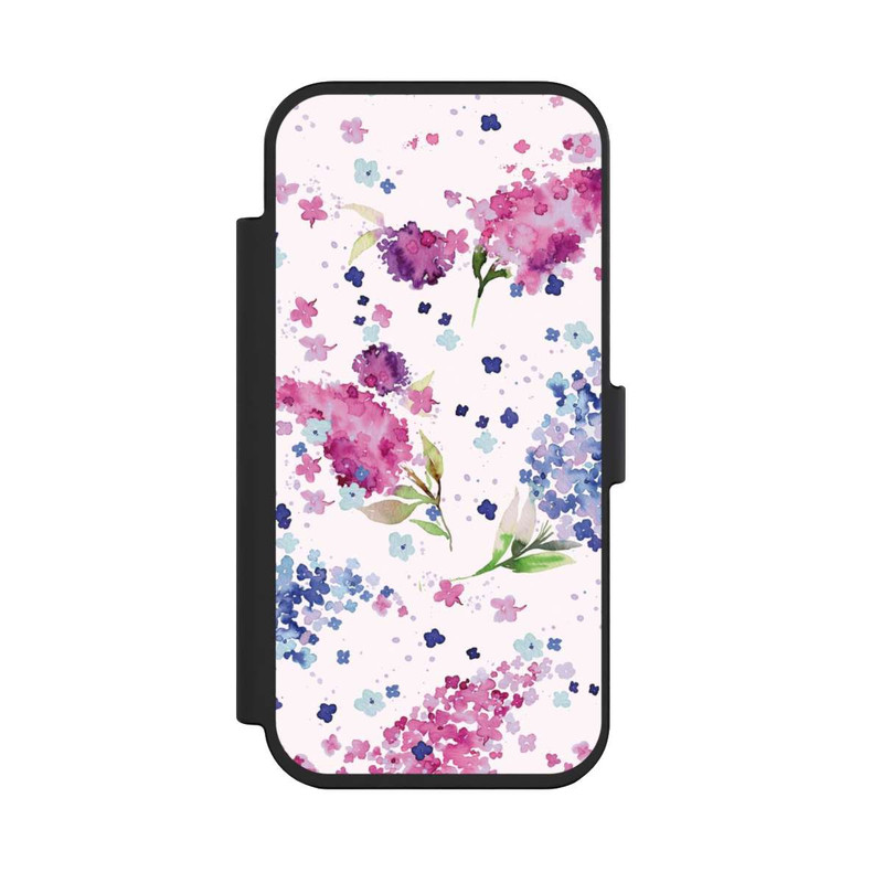 iPhone Air NIVOflip Hortensien Lila und Rosa Blumen