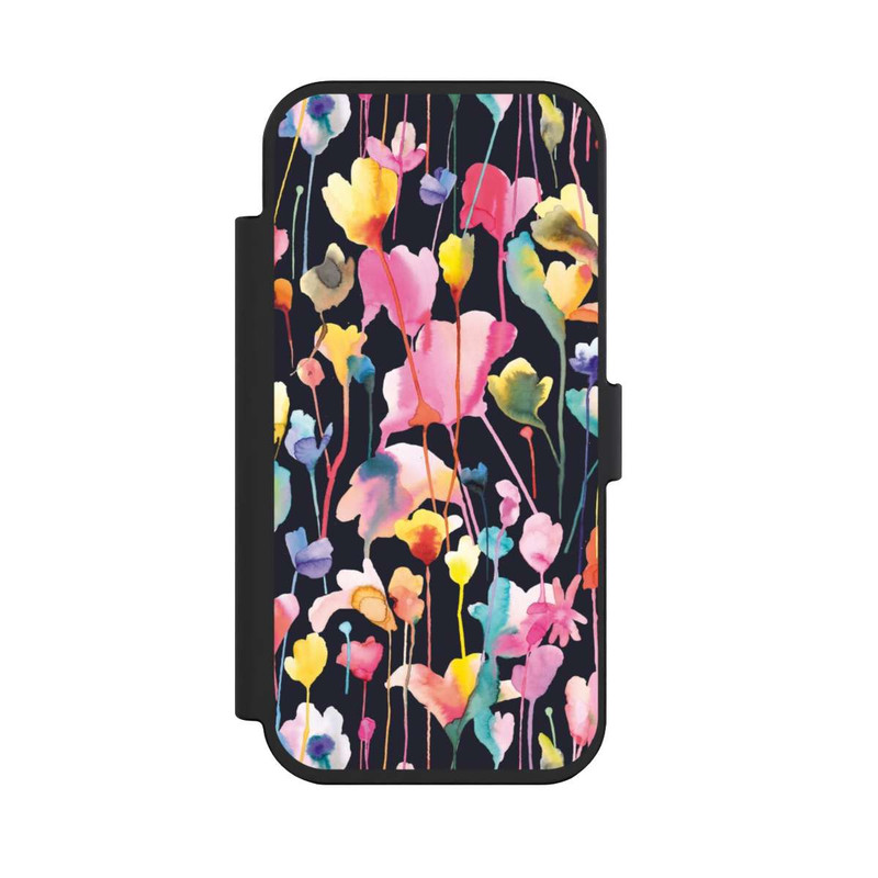 iPhone Air NIVOflip Wild Flowers Black