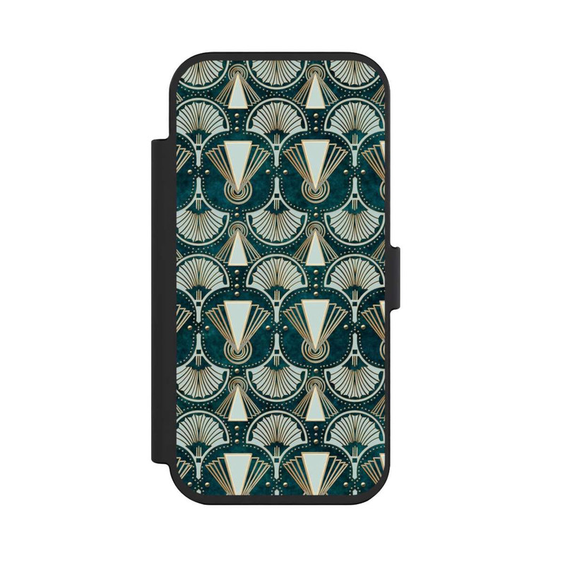 iPhone Air NIVOflip Art Deco Green Pattern