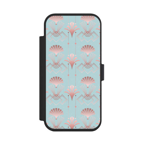 Apple iPhone Air NIVOflip Art Deco Rose Gold Elegance Blue