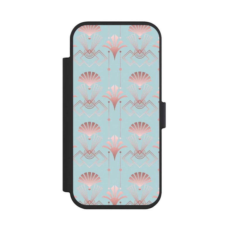 iPhone Air NIVOflip Art Deco Rose Gold Elegance Blue