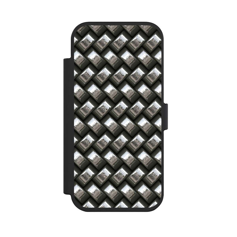 iPhone Air NIVOflip Glamour Silver Metal