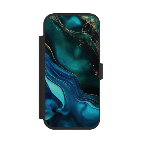 Apple iPhone Air NIVOflip Blaugoldene Tinte