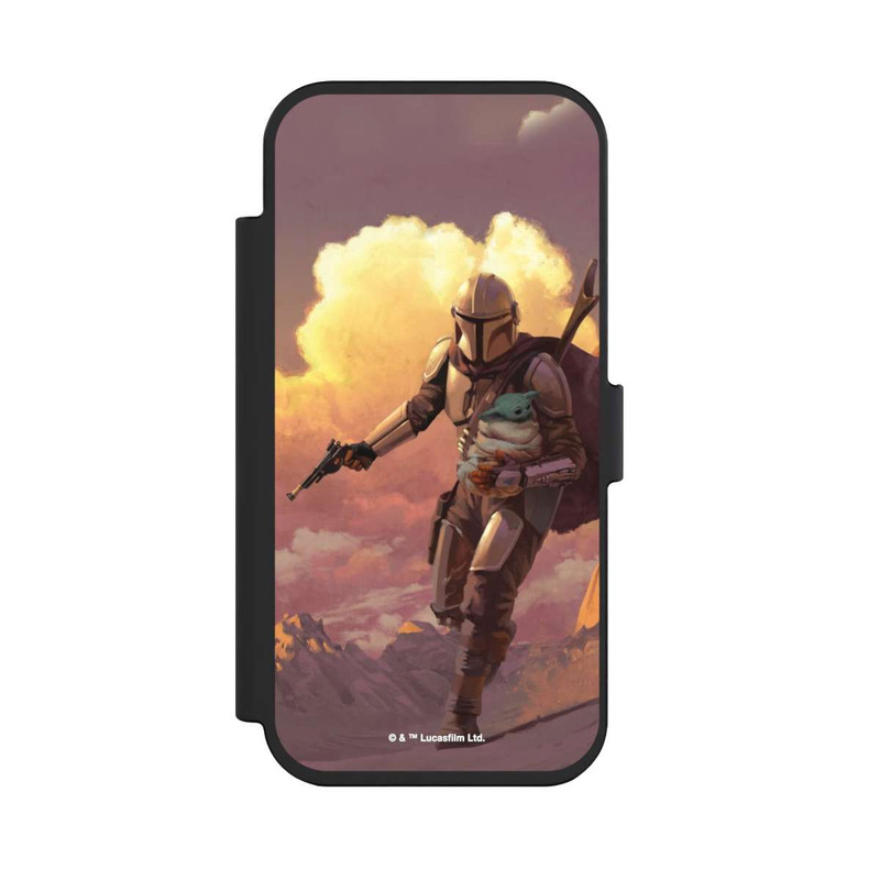 iPhone Air NIVOflip Der Mandalorianer und Grogu Sonnenguntergang Wolken