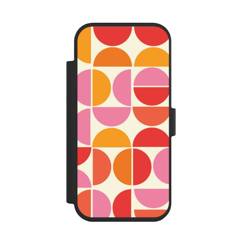 Apple iPhone Air NIVOflip Retro Trend Muster Orange
