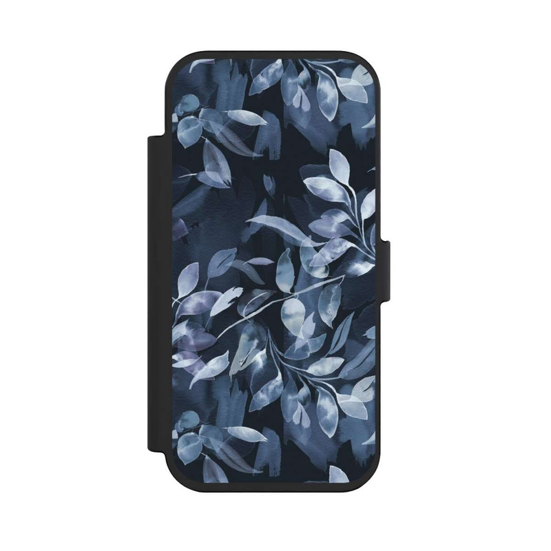 iPhone Air NIVOflip Aquarelle Feuilles Mystiques Marine