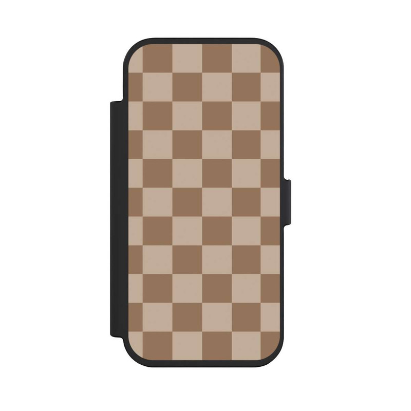 iPhone Air NIVOflip Braun Karo