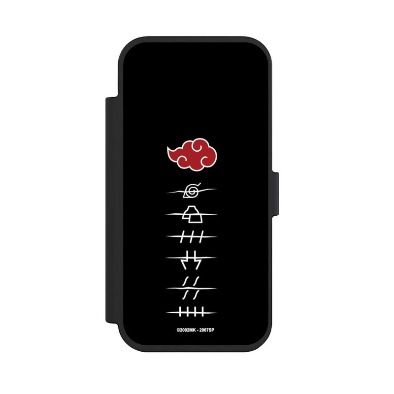 iPhone Air NIVOflip Symboles des membres de l'Akatsuki noirs