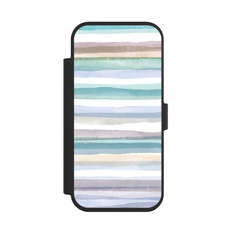 iPhone Air NIVOflip Pastellfarbene Streifen Blau