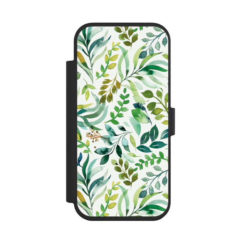 iPhone Air NIVOflip Aquarelle Palmes Feuilles Botanique Vert