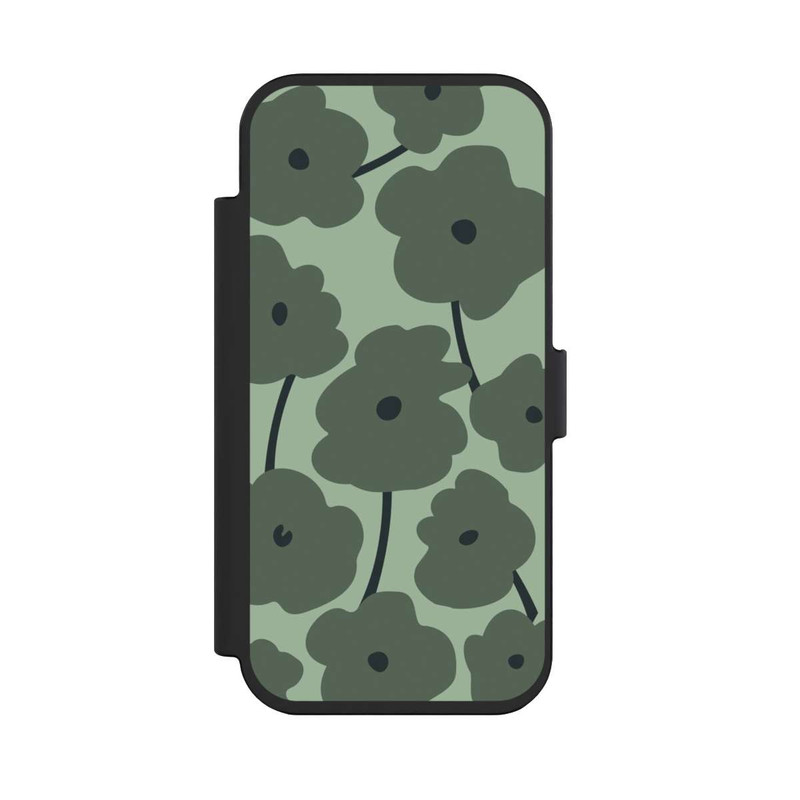 iPhone Air NIVOflip Fleurs Minimalistes Vertes