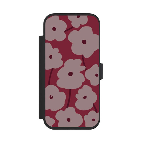 Apple iPhone Air NIVOflip Minimalistic Flowers Bordeaux