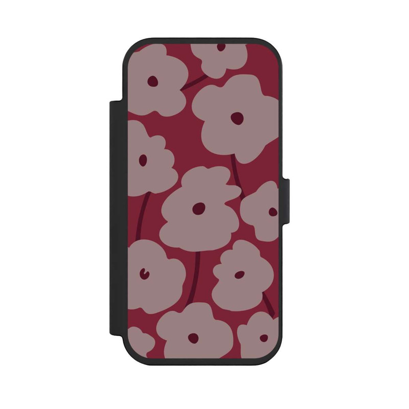 iPhone Air NIVOflip Minimalistic Flowers Bordeaux