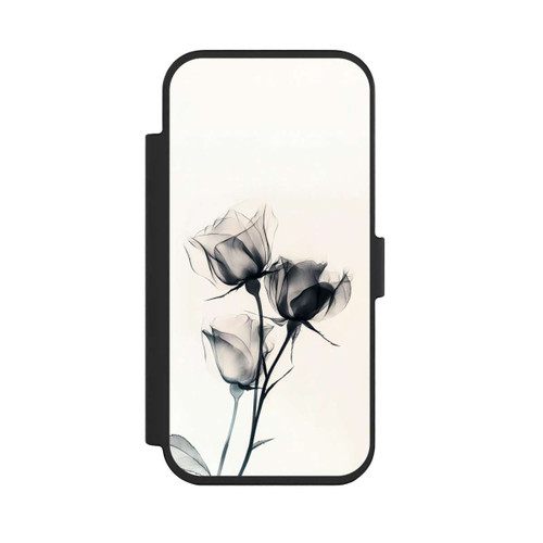 Apple iPhone Air NIVOflip Schwarze Blume