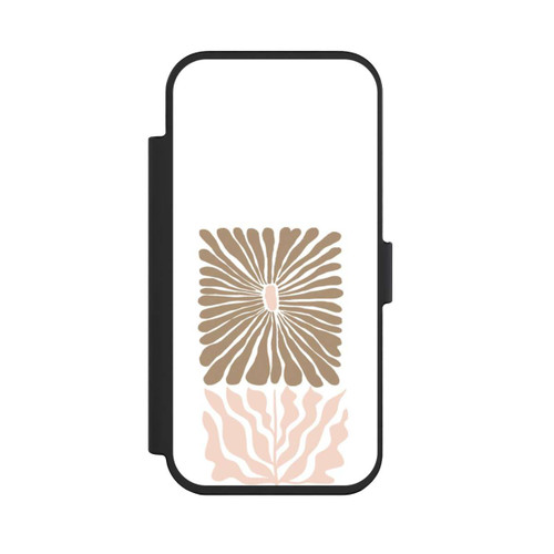 Apple iPhone Air NIVOflip Eckige Blume Hellbraun