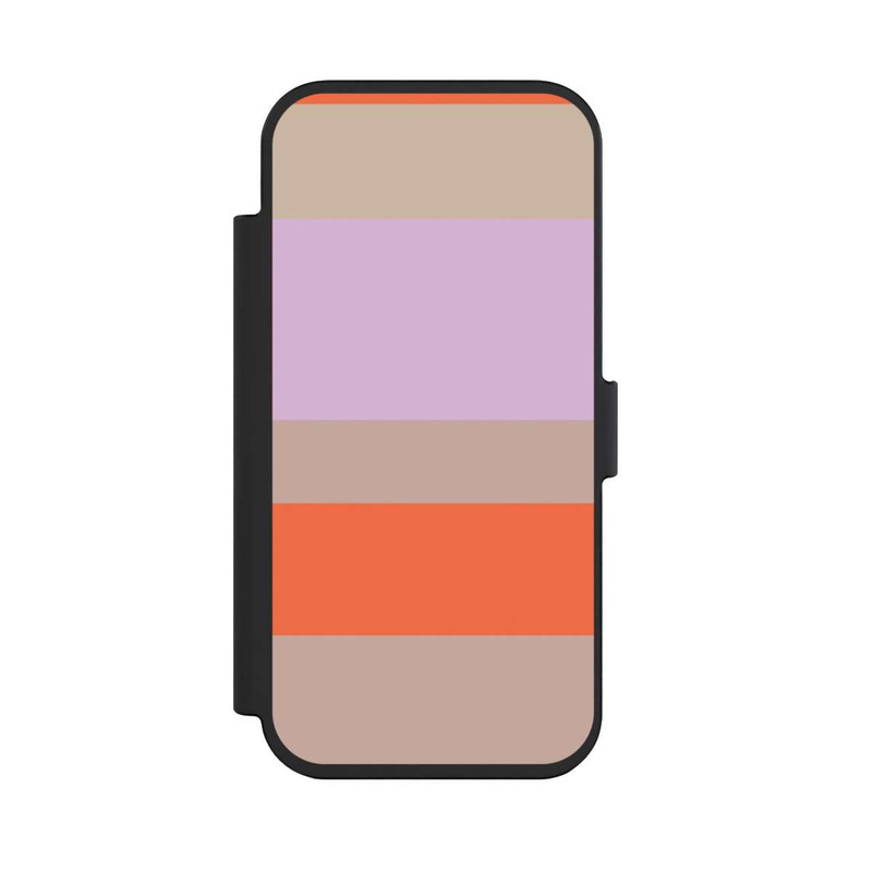iPhone Air NIVOflip Moca Lila Orange Stripes