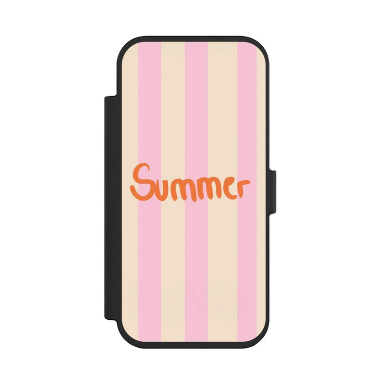 iPhone Air NIVOflip Summer- Rosa und Orange Streifen Hintergrund