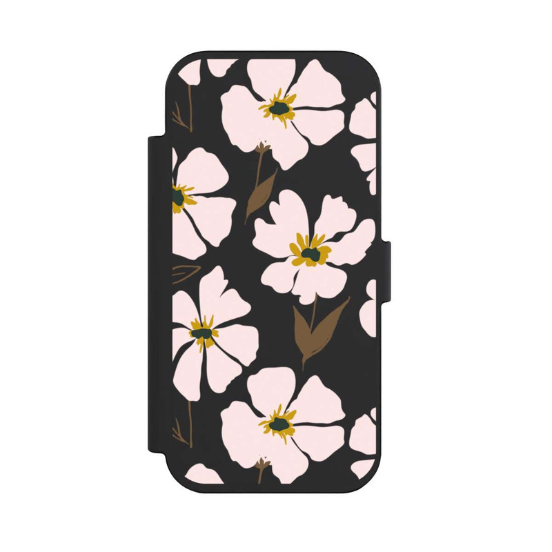 iPhone Air NIVOflip Simple Pastell Flowers Rose Transparent